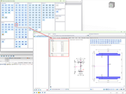 Secção definida pelo utilizador de pilar de W10X66 reforçada