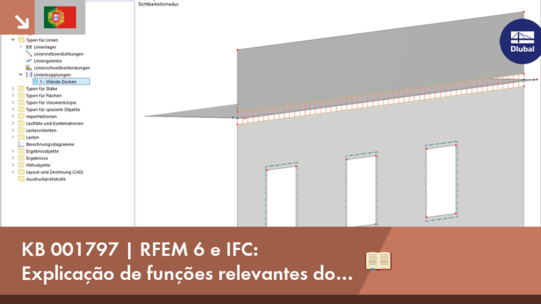 KB 001797 | RFEM 6 e IFC: Explicação de funções relevantes do programa