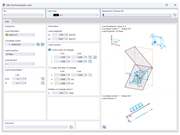 Definição de carga retangular livre no RFEM 6