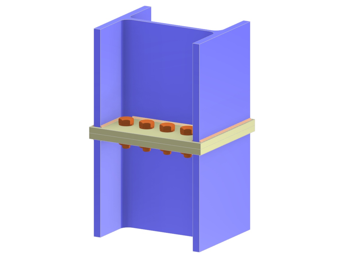 Modelo 006132 | Emenda de Pilar por Meio de Placa de Extremidade de Profundidade Total