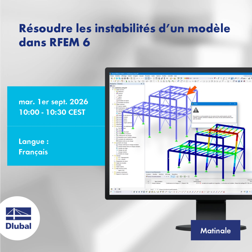 Resolvendo instabilidades de um modelo no RFEM 6