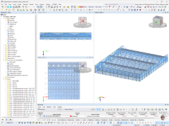 Modelo 3D RFEM da construção do complexo desportivo ligeiro CUBUC em São João da Madeira, Portugal