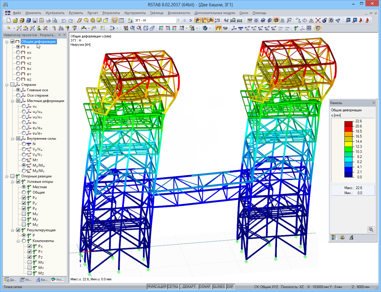 Деформация промышленных лесов