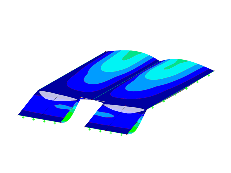 Дополнительный модуль RF-MOVE Surfaces для RFEM | Моделирование подвижных нагрузок на поверхности
