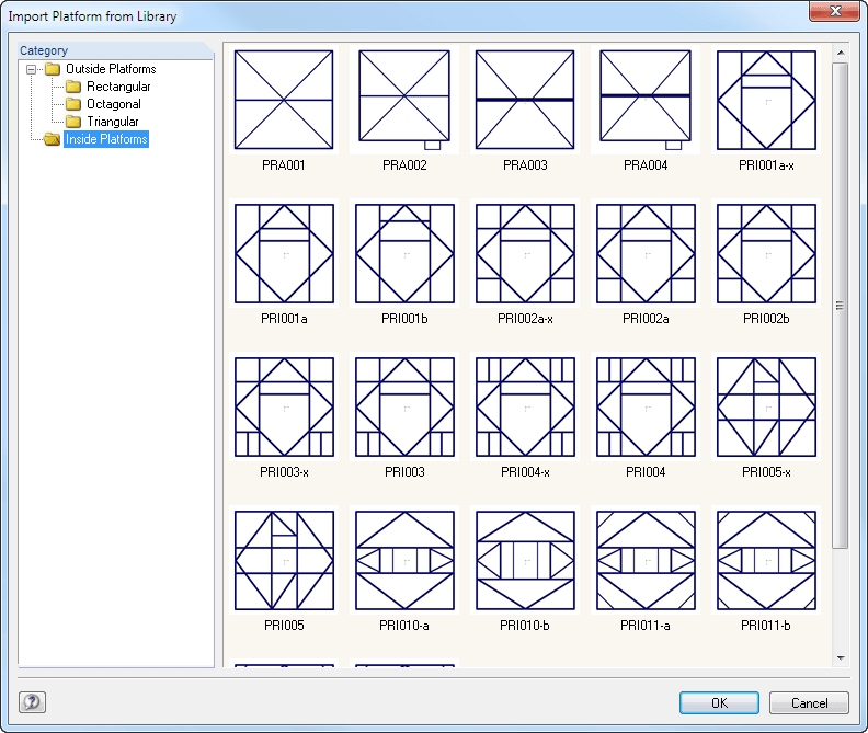 Bibliothek mit inneren Bühnen