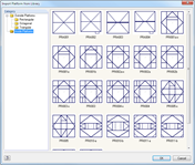 Bibliothek mit inneren Bühnen