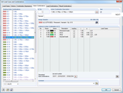 Einwirkungen in den generierten Einwirkungskombinationen