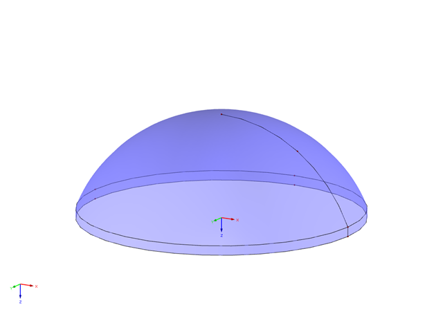 Модель куполообразной крыши