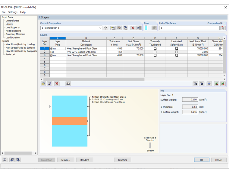 Ввод многослойной структуры