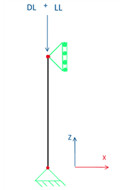 Железобетонная колонна - вертикальная проекция