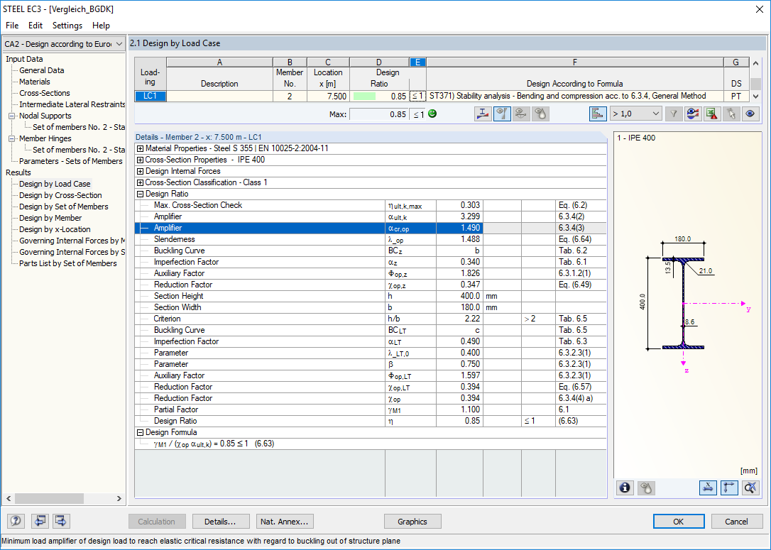 Расчет по общему методу