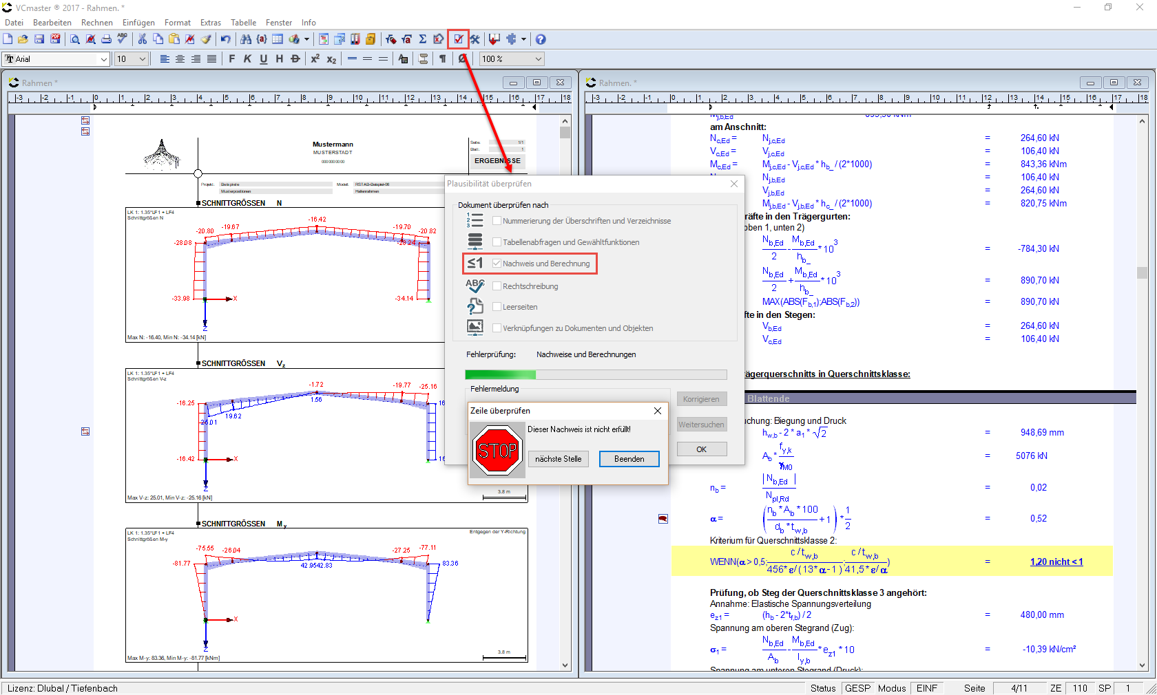Dokument überprüfen