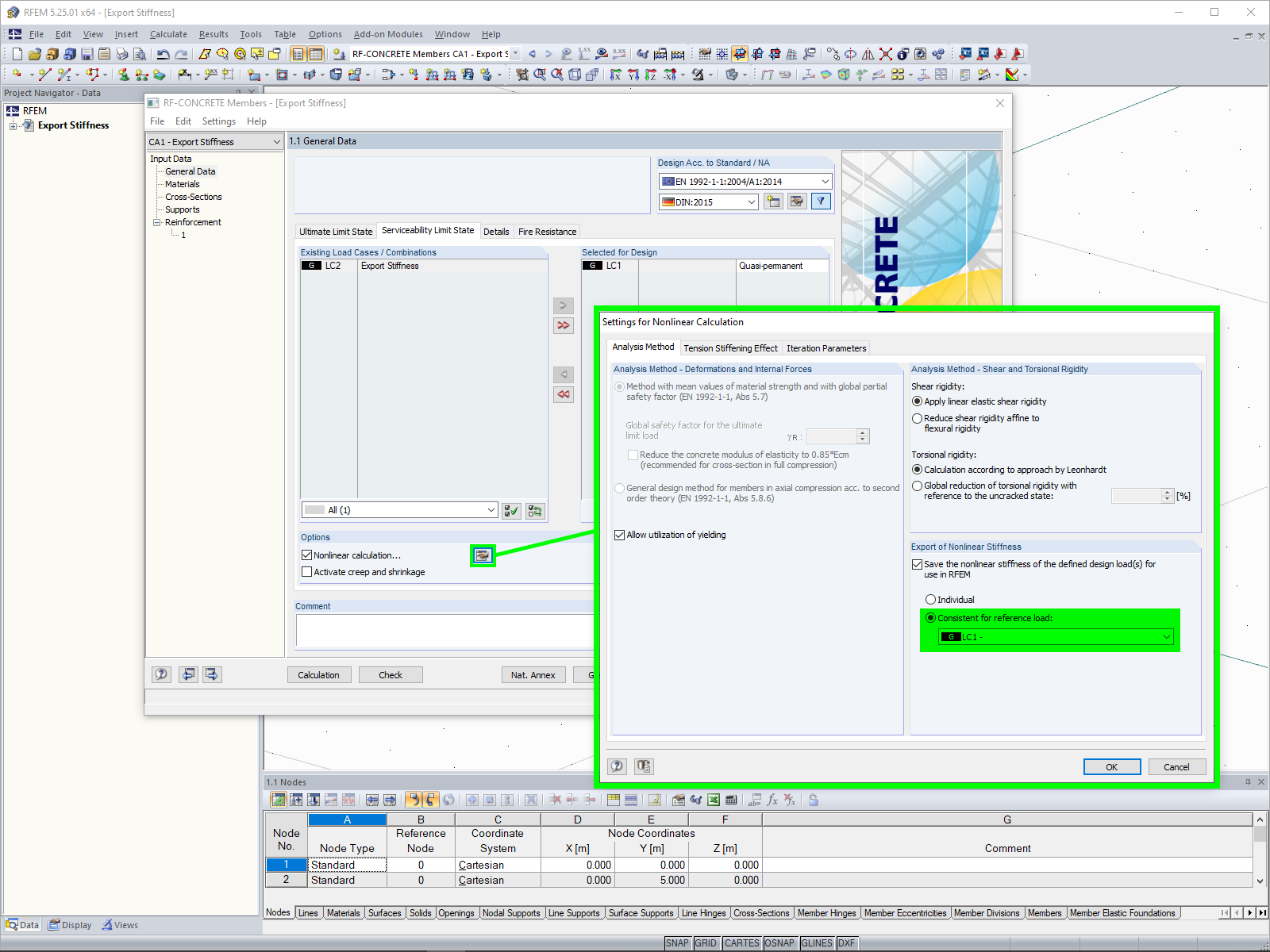 Экспорт жесткости
