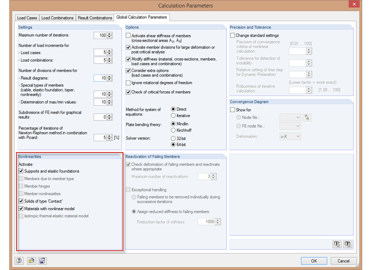 Deaktivierung von nichtlinearen Effekten
