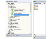Farbskala der Dicken im Panel