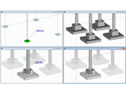 Отображение размеров фундамента