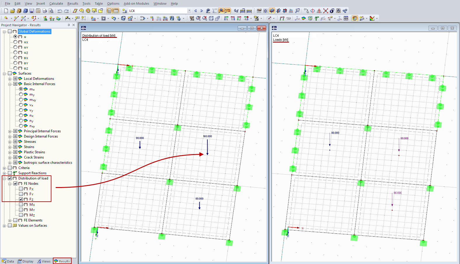 Проверка ввода нагрузки с помощью распределения нагрузки