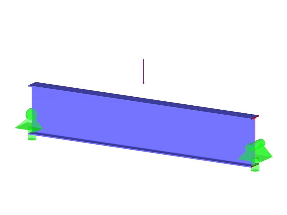 W-образная форма с сильным осевым сдвигом по AISC G.1A