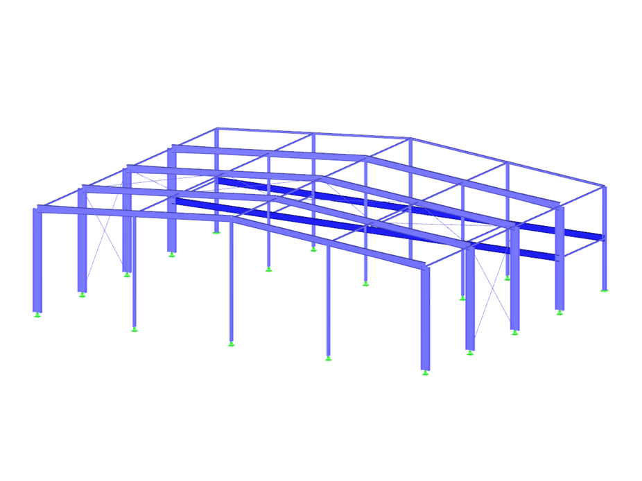 Конструкция большепролетного стального здания с холодногнутыми профилями