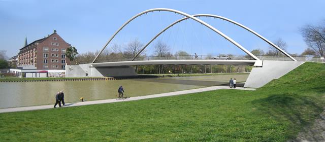 Визуализация проектирования моста Wolbecker Road Bridge № 76 (© grbv)