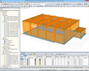 3D-модель тренажерного зала в программе RFEM (© Studio Ergodomus)