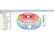 RSTAB модель конструкции купола
