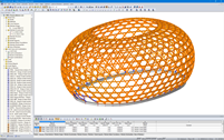 3D модель CIMU - ILE DE SEGUIN в программе RSTAB (© sblumer ZT GmbH)