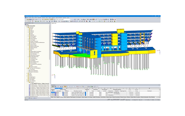 3D-модель медиа-офиса Funke в RFEM (© FCP - Fritsch, Chiari & Partner ZT GmbH)