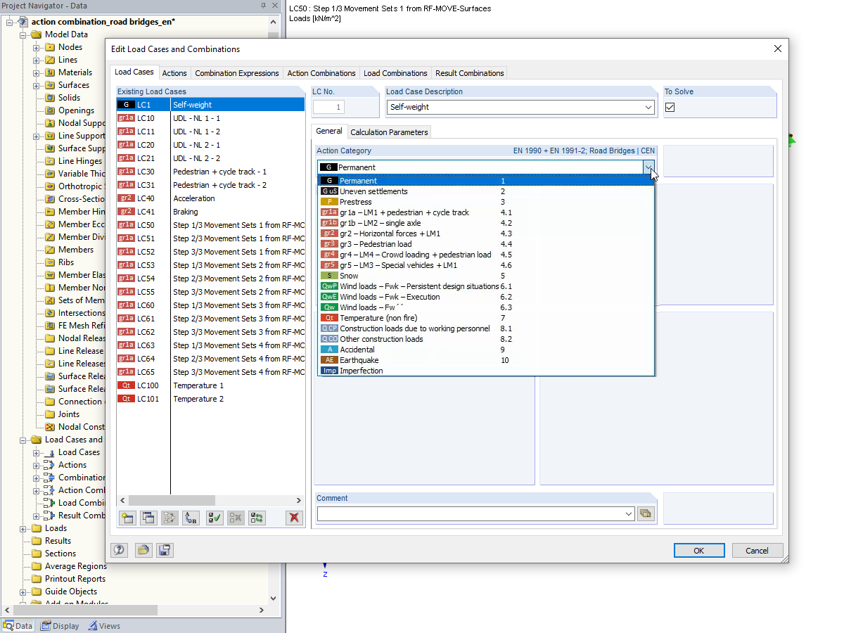 Выбор категории воздействия