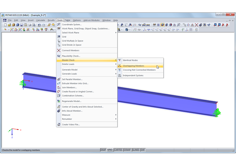 Проверка модели