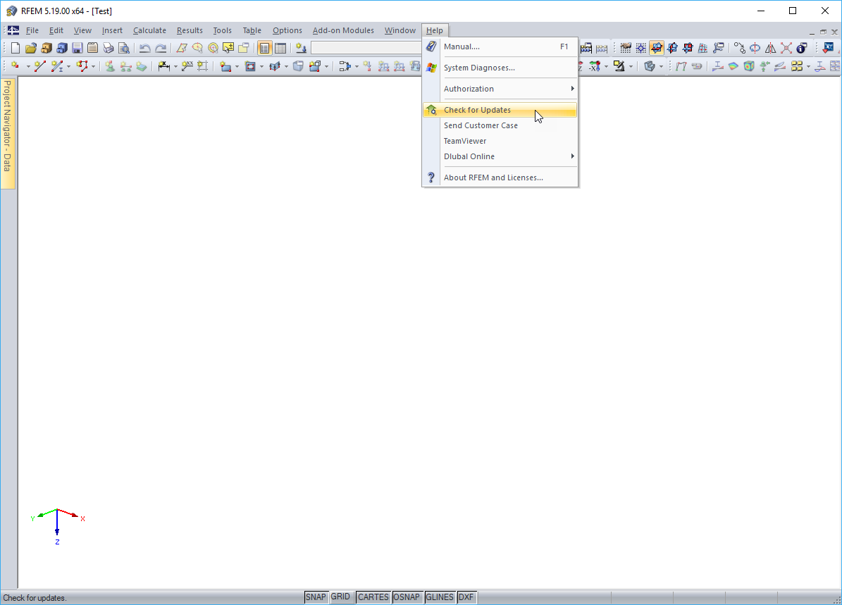 Ручная проверка обновлений