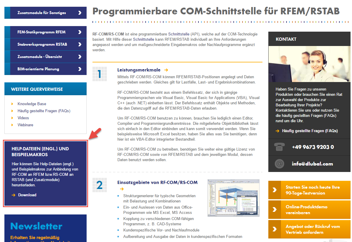 Help-Dateien und Beispielmakros