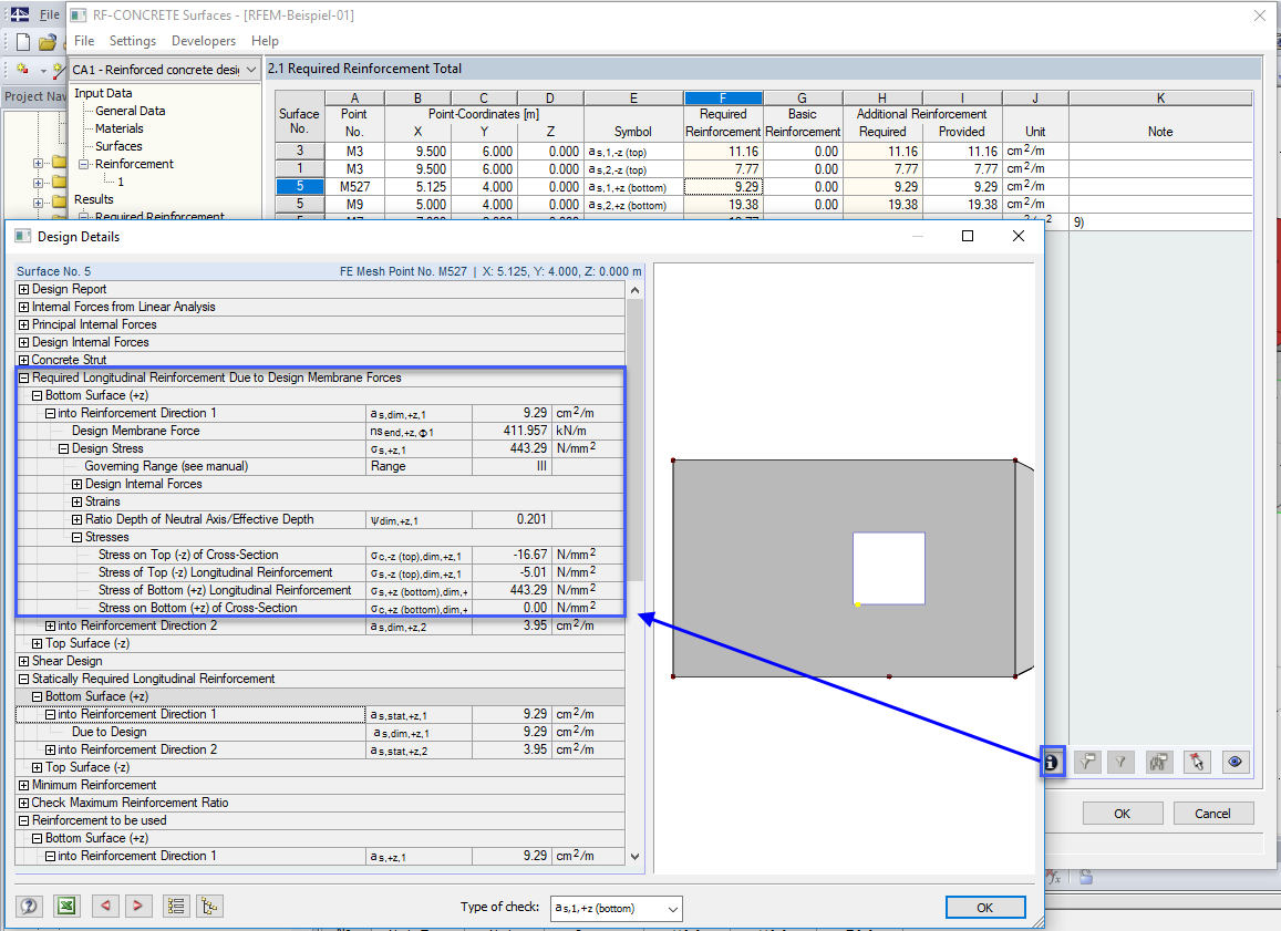 Отображение деталей проекта