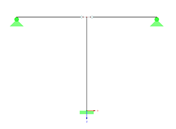 Смещение с помощью жестких стержней - каркасная модель
