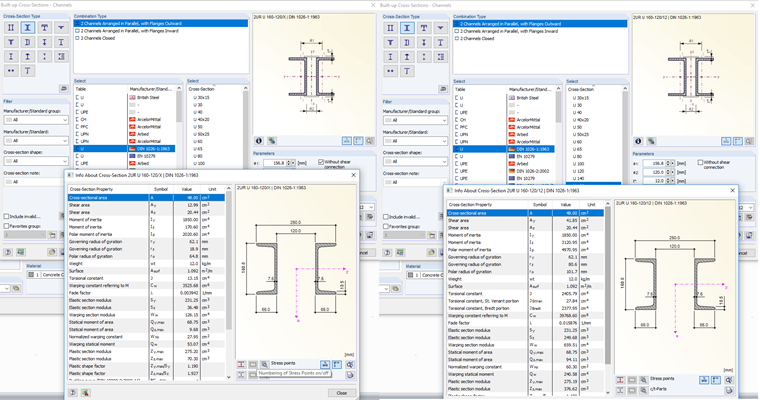 Сборные сечения