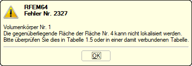 Сообщение об ошибке «Не удается найти поверхность, противоположную контактной поверхности»