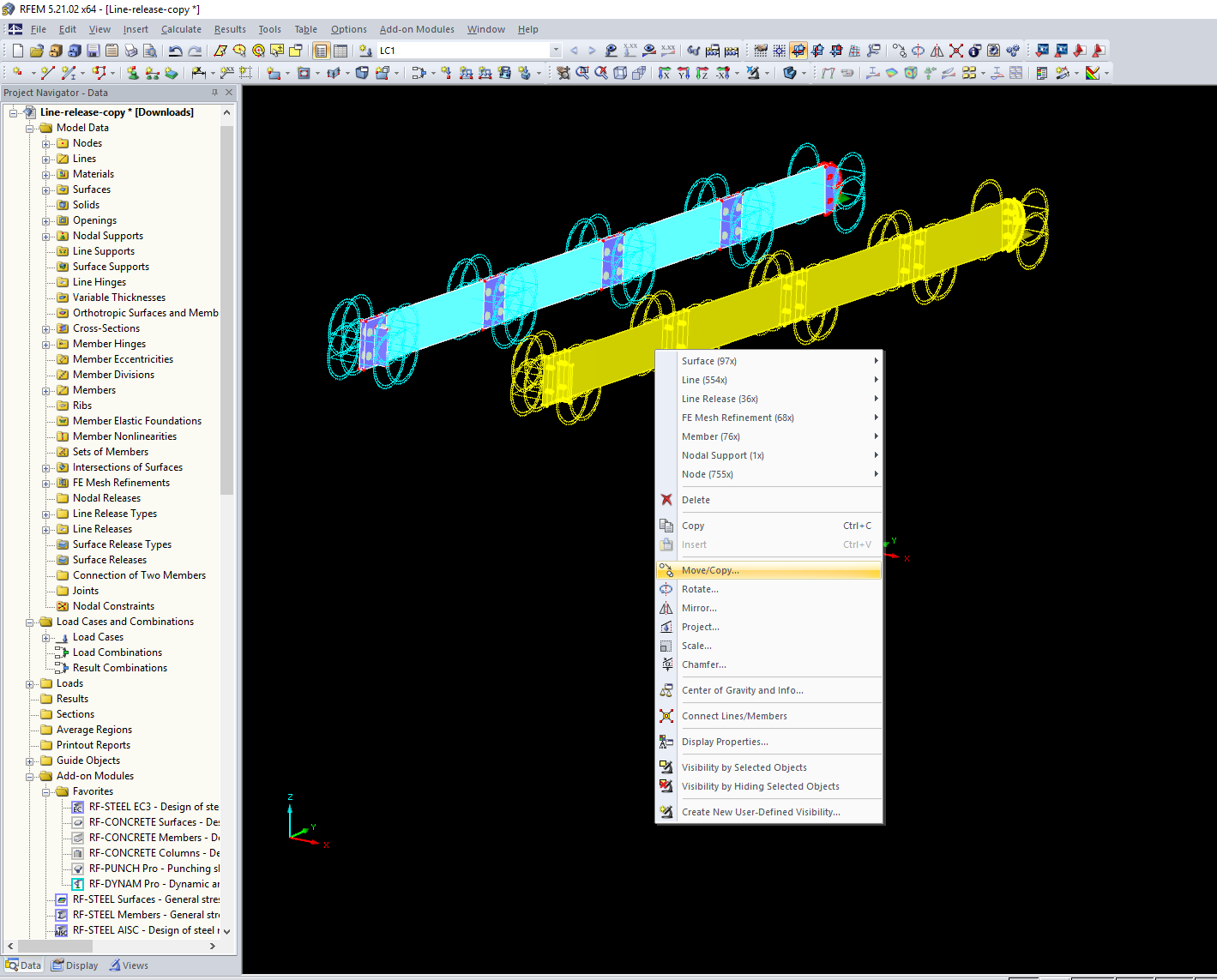 Переместить и копировать
