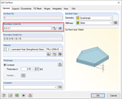 Граничные линии поверхности