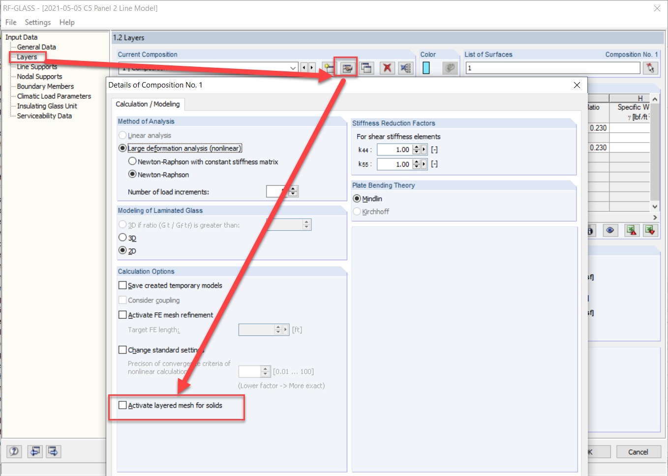 Подробности композиции - многослойная сетка для тел
