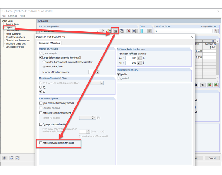 Подробности композиции - многослойная сетка для тел