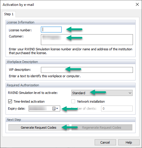 Создание кодов запросов