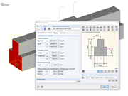 Сечение железобетонной балки перекрытия