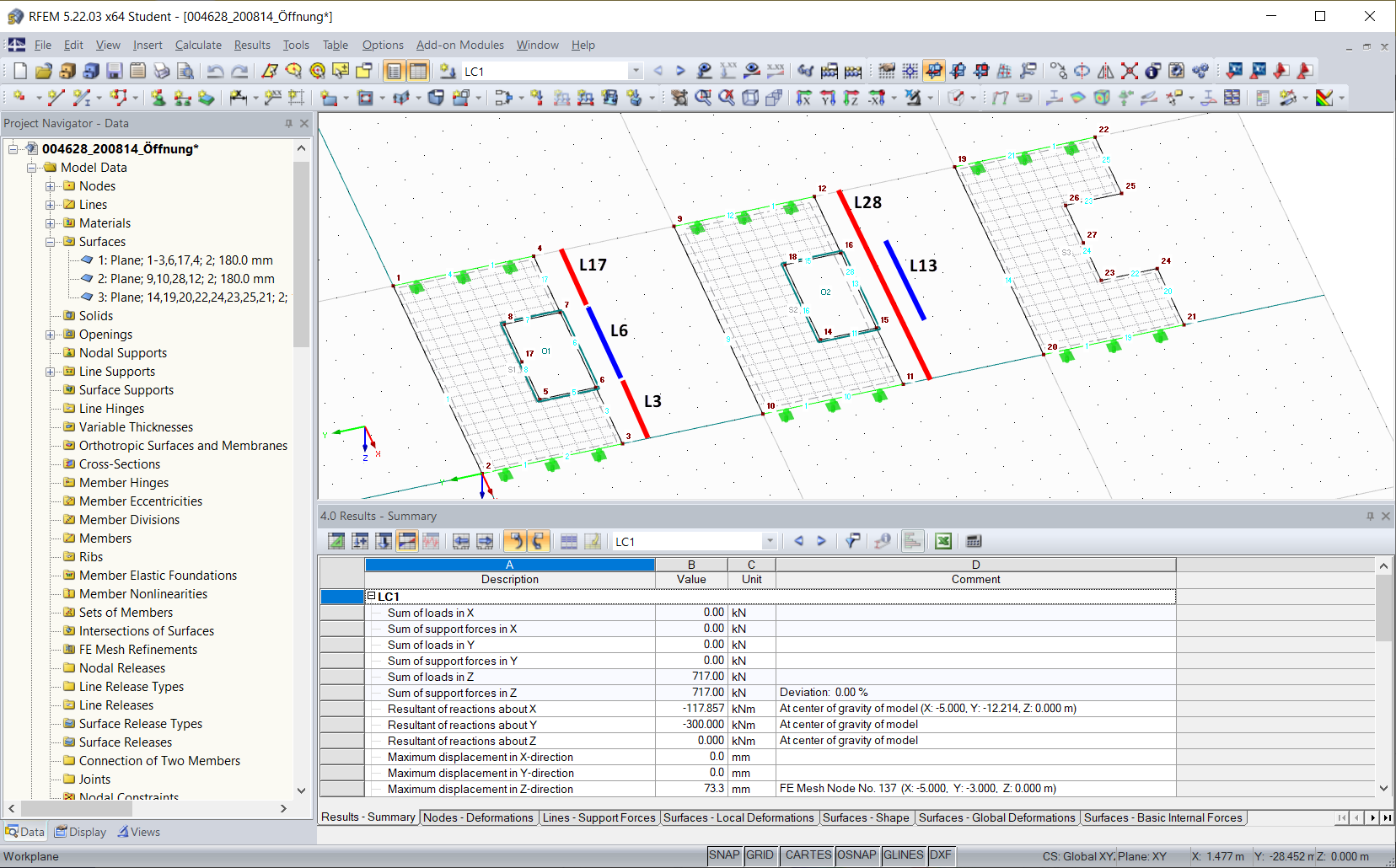 Поверхности с раскрытием - Граничные линии