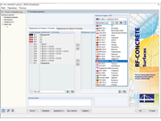 Окно 1.1 в дополнительном модуле RF-CONCRETE Surfaces с выбором национального приложения «ÖNORM»