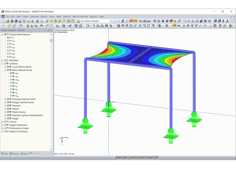 Успешно завершенный процесс поиска формы