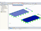 Выбор расчетного случая из дополнительного модуля для отображения в графике