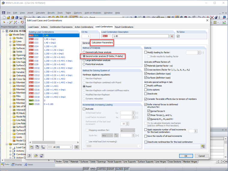 Расчетный метод второго порядка