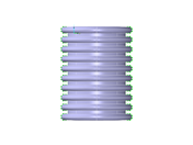 Потяните надутый, вид по оси Z