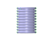 Потяните надутый, вид по оси Z