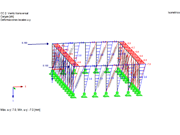 Деформации при поперечной ветровой нагрузке